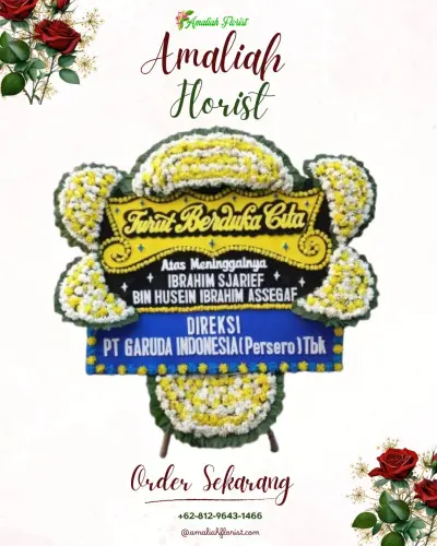 Papan Bunga Duka di Wiradesa